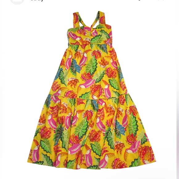 Farm Rio Yellow Beaks & Bananas Maxi Dress - Picture 3 of 7